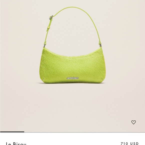 JACQUEMUS LE RAPHIA Pony-hair shoulder bag green NWT dust bag - Picture 8 of 8